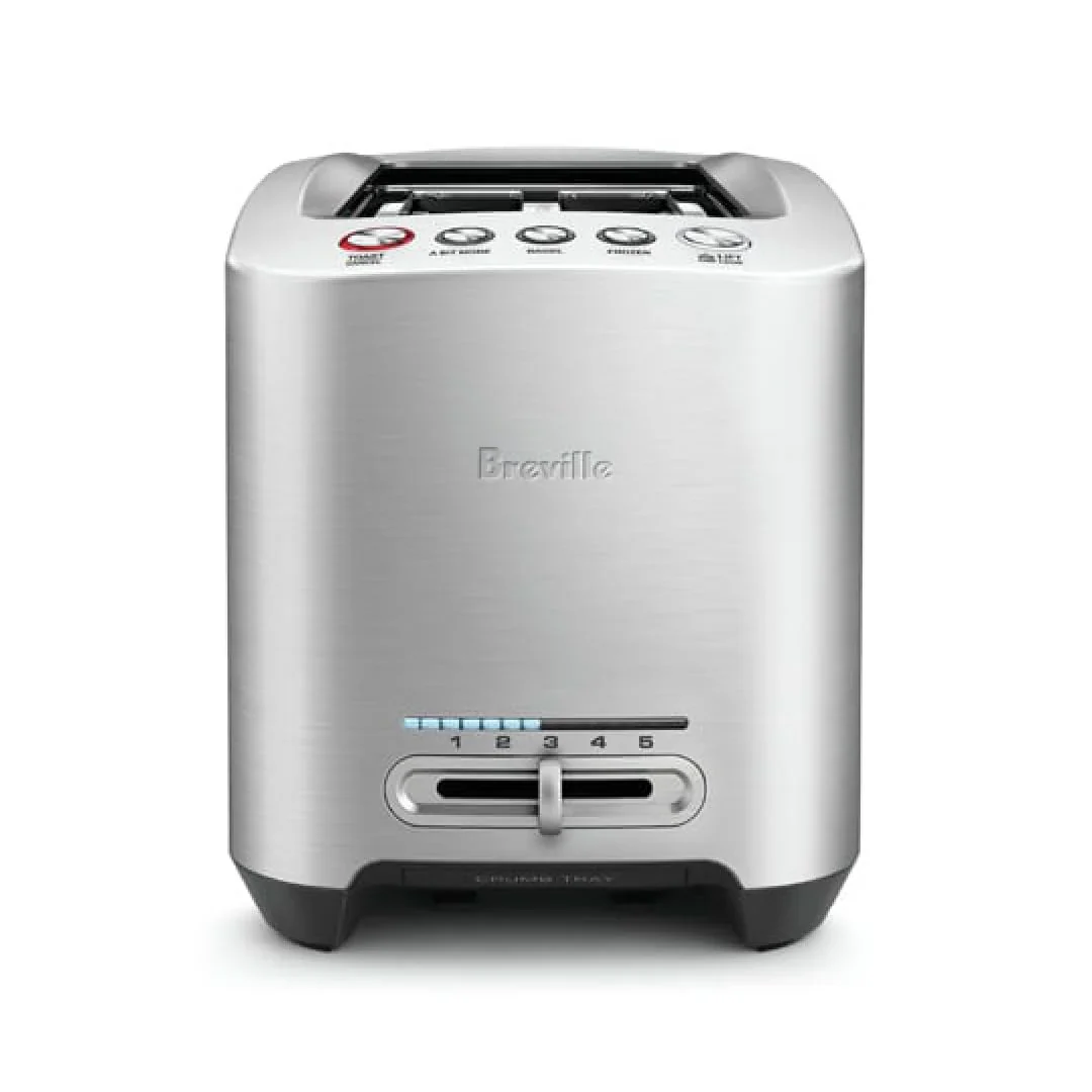 Breville Die-Cast Smart Toaster, 2-Slice, Brushed Stainless Steel