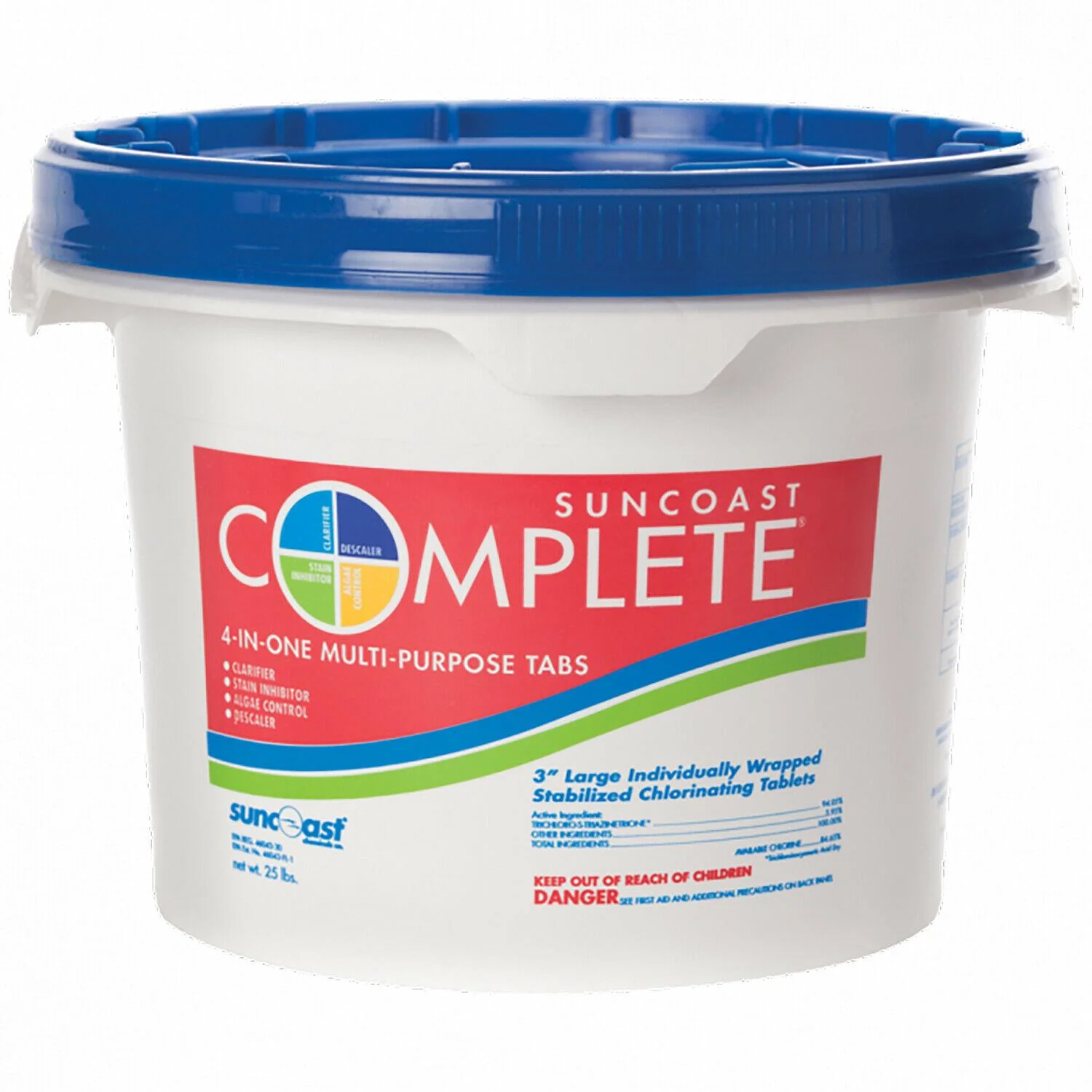 Suncoast Complete Chlorine Pool Tablets 3 Inch 25 Lbs 50 Tabs – Suncoast Complete