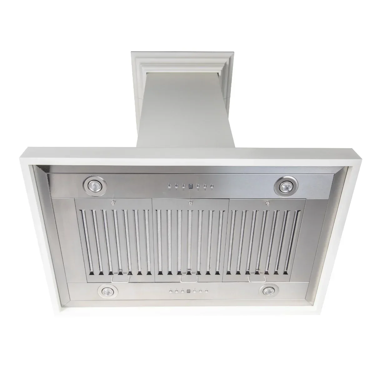 ZLINE Wooden Island Mount Range Hood, 30 in, White – KBiTT-30