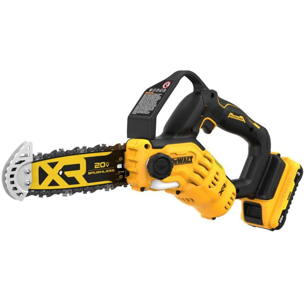 8-Inch 20V Cordless Pruning Chainsaw Kit With 3Ah Battery And Charger – DCCS623L1