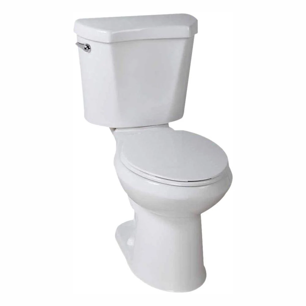Glacier Bay 2-Piece 1.28 GPF High Efficiency Single Flush Elongated Toilet – White