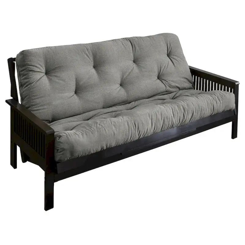 TruPedic Full-Size Granite Grey Futon Mattress, 54 Inches Wide x 75 Inches Deep x 12 Inches Thick