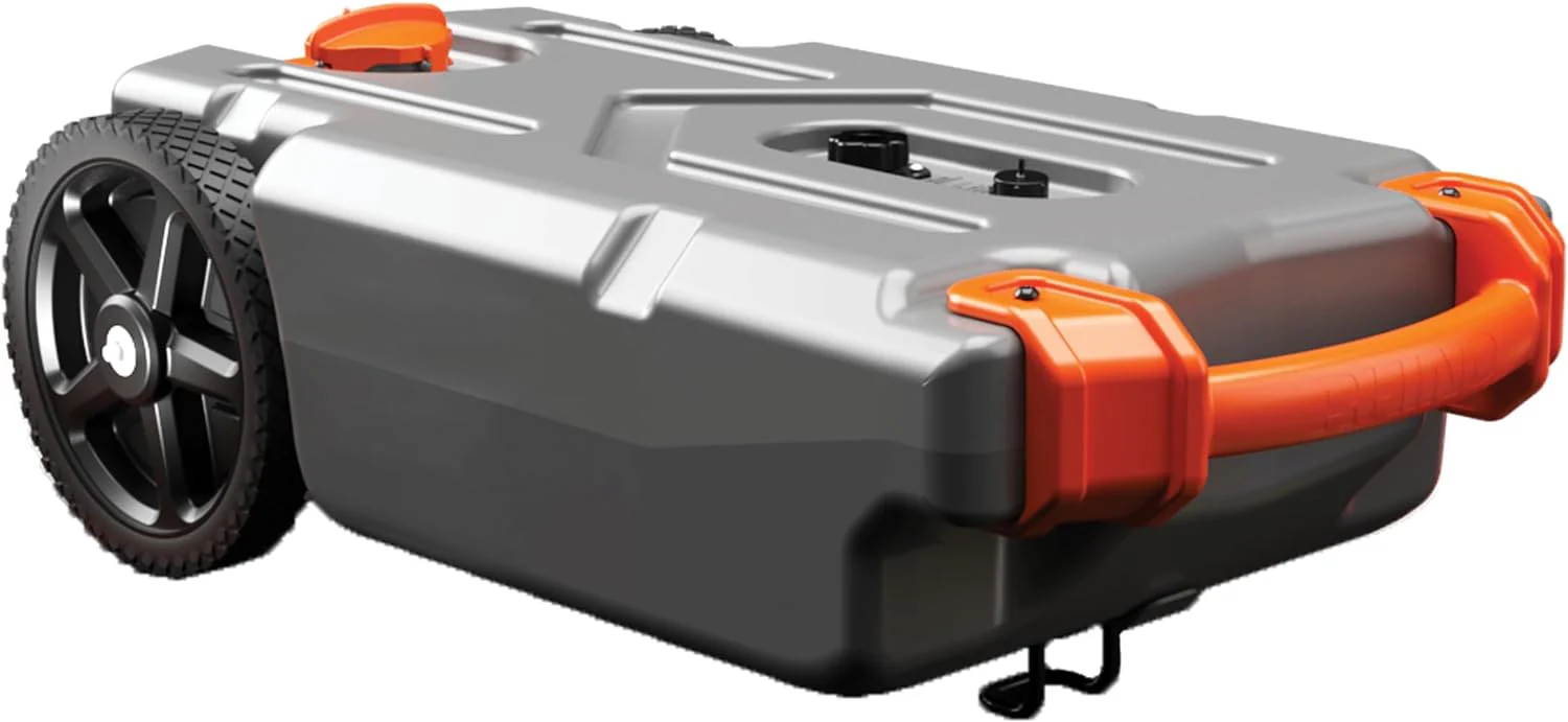 Camco Rhino 36-Gallon Portable RV Tote Tank With 2 Wheels – 39006