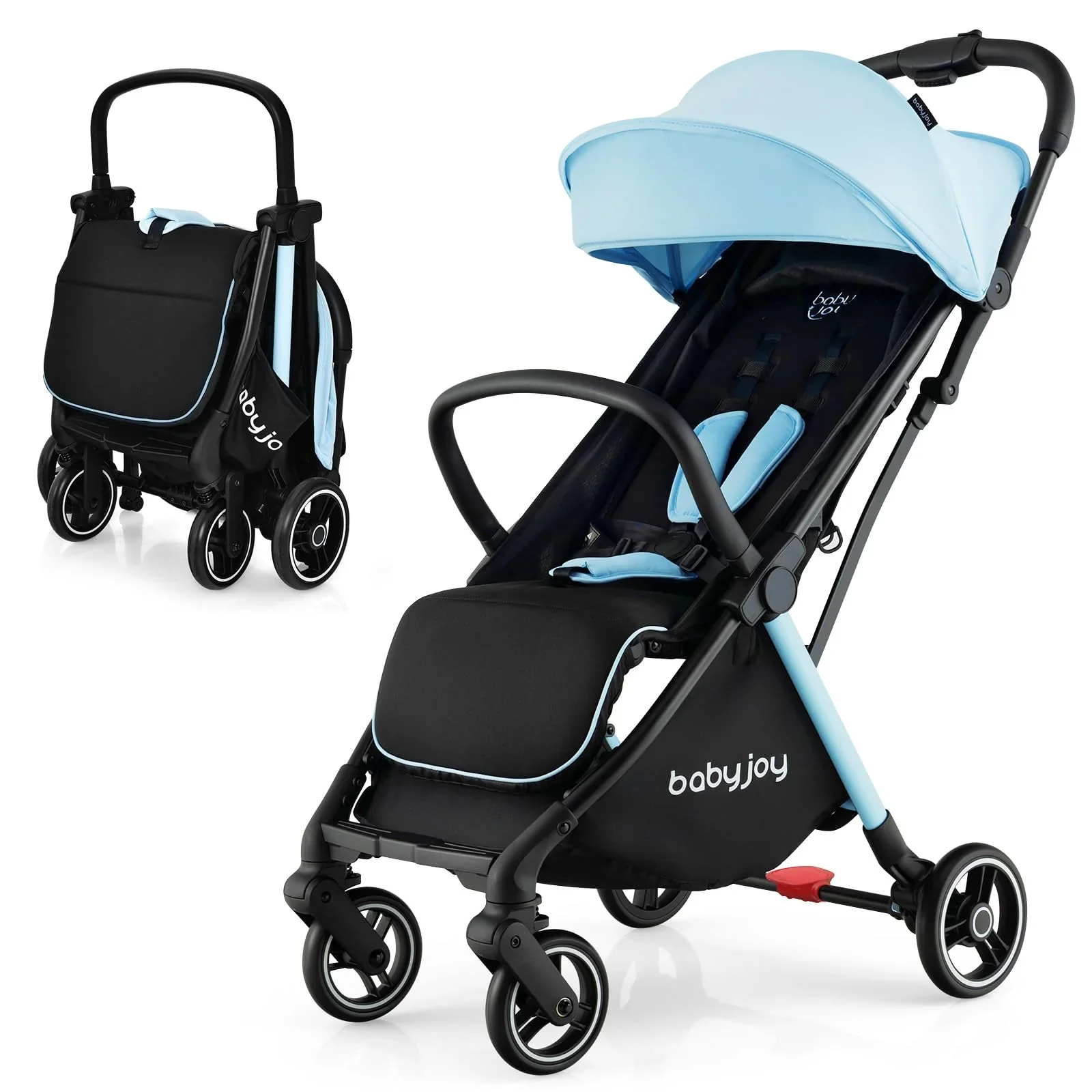 Compact Travel Stroller With Adjustable Backrest, Canopy And 7 kg Weight – 6-36 Months