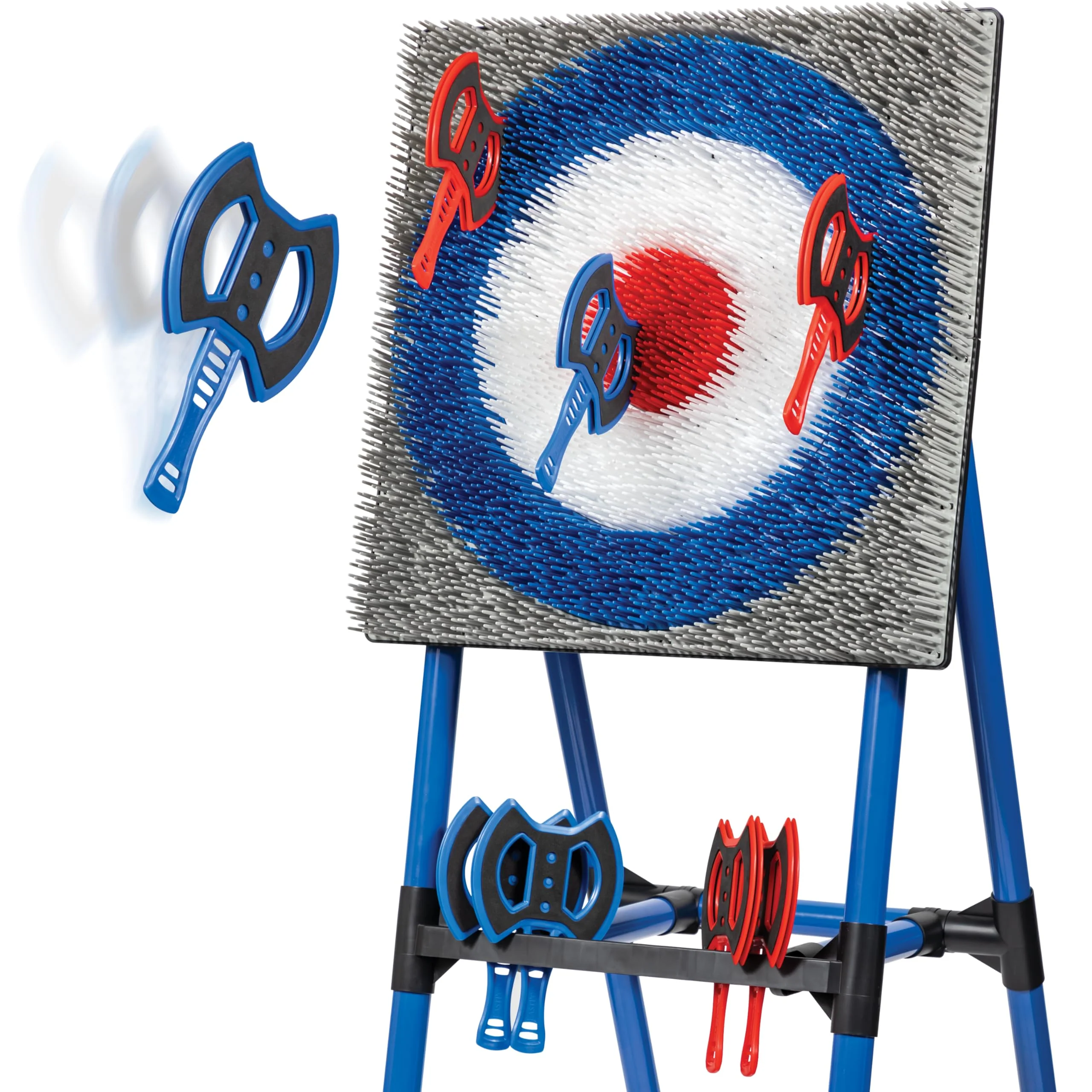 EastPoint Deluxe Steel Frame Axe Throw Target Game Set – 8 Axes