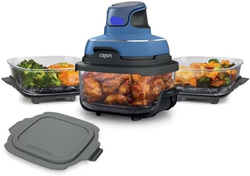 Ninja 5-In-1 Portable Glass Air Fryer With 4-Quart And 2 6-Cup Containers – Crispi