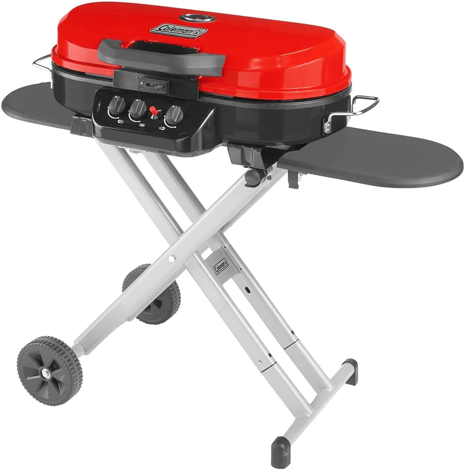 RoadTrip 285 Portable Stand-Up Propane Grill – 3 Adjustable Burners