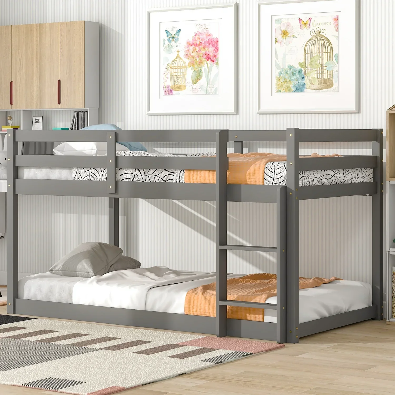 Grey Twin Loft Bed