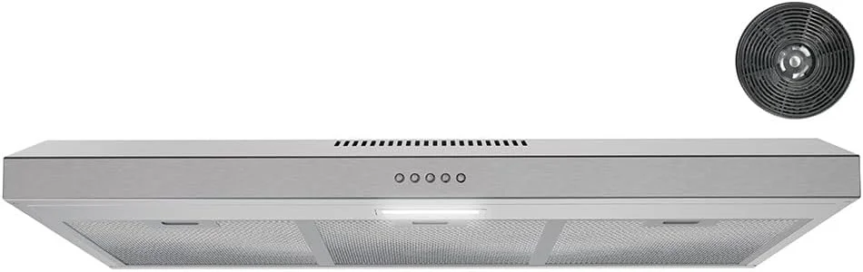 Streamline 36 in Longhena Convertible Undermount Range Hood – Brushed Stainless Steel