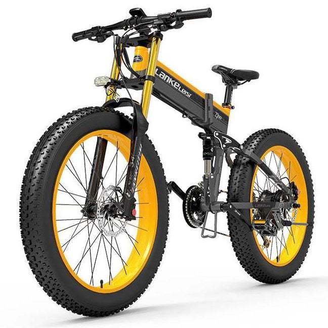 Folding Electric Mountain Bike, 1000W, 26-Inch Fat Tires, 17.5Ah – XT750 Plus