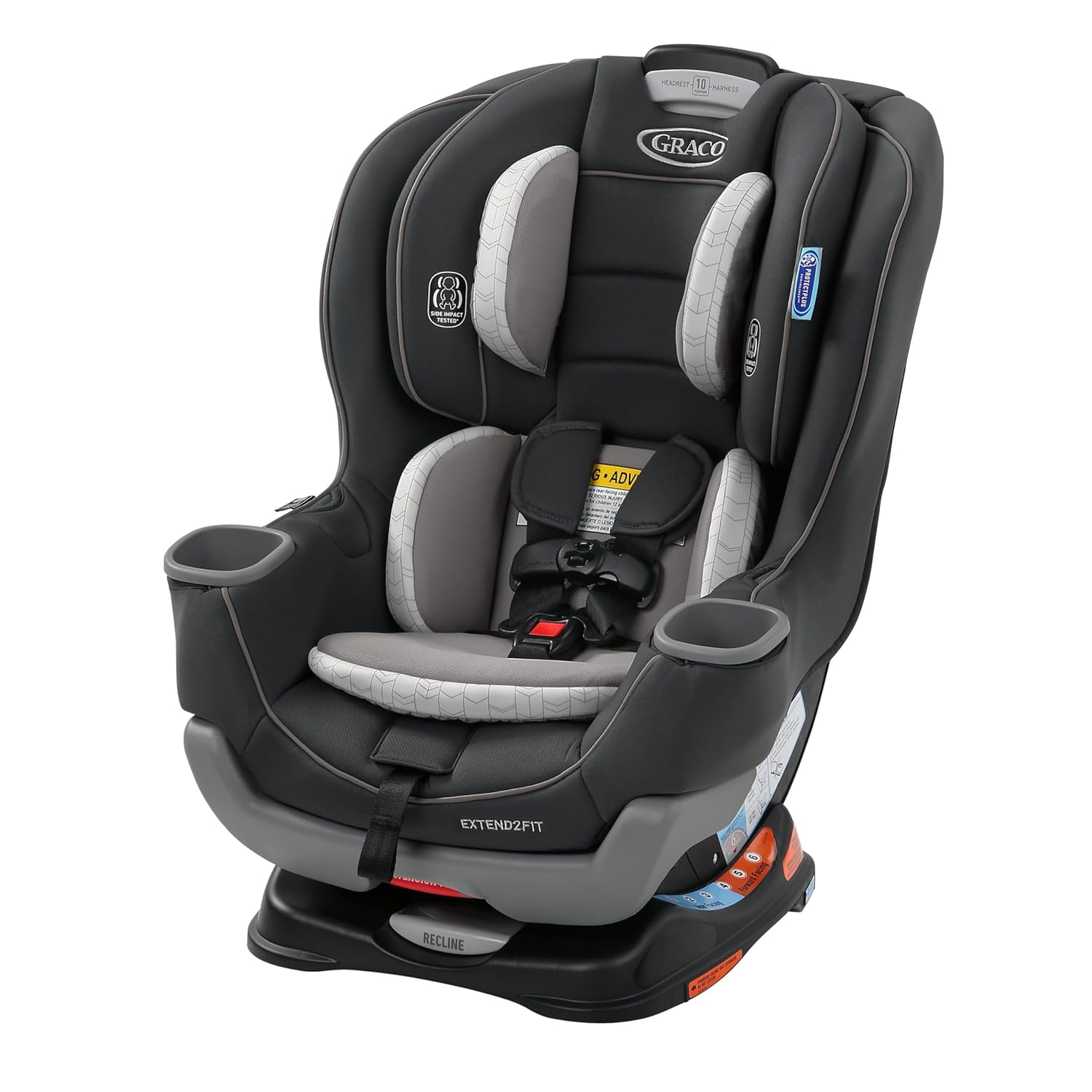 Convertible Baby Car Seat Rear- and Forward-Facing With Adjustable Extension Panel, Gotham – Extend2Fit