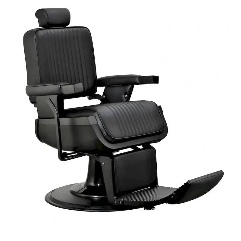 JAXSON Hydraulic Reclining Barber Chair With Black Frame