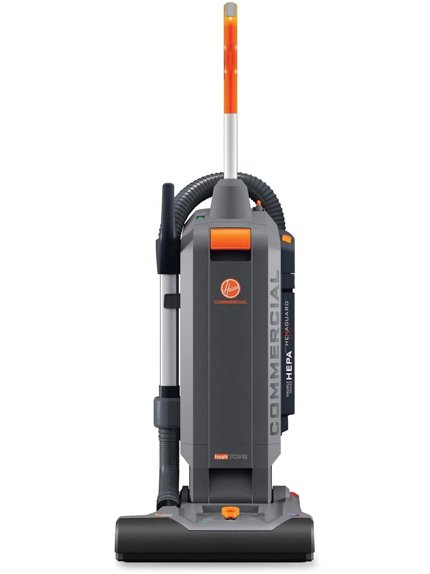15-Inch Commercial Upright Vacuum Cleaner For Carpet And Hard Floors – Gray