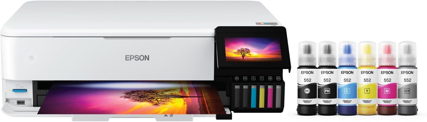 Wireless Wide-Format All-In-One Ink Tank Color Printer With Scanner And Copier