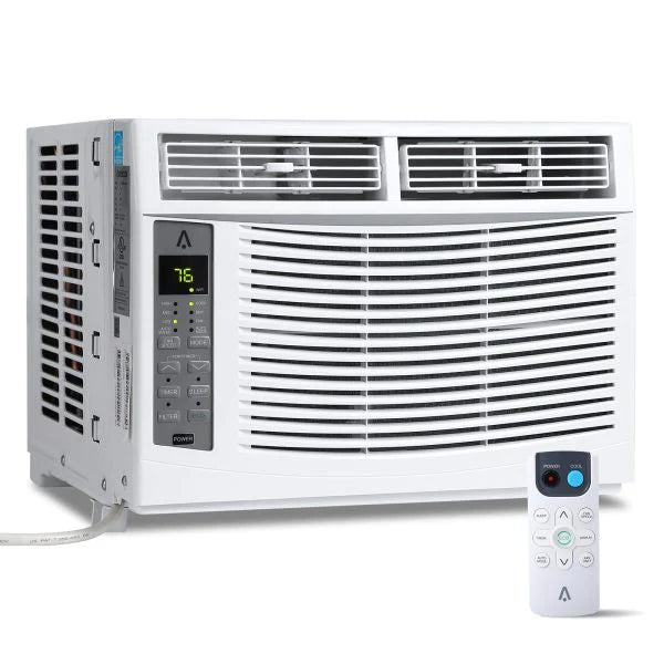 6,000 BTU 115V Window Air Conditioner With Reusable Filter – Cools Rooms Up To 250 Sq. Ft.