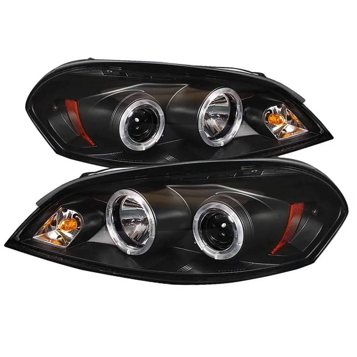 Spyder Projector Headlights With LED Halo, Black – Chevy Impala 06-13 / Monte Carlo 06-07