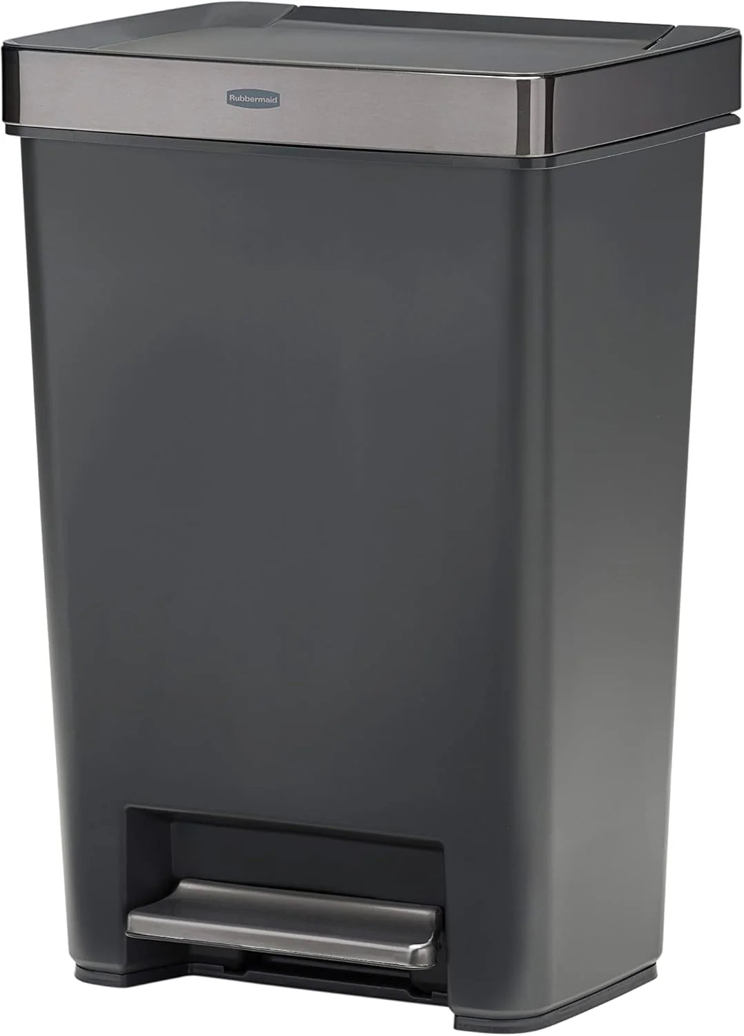 13 Gallon Step-On Trash Can – Hands-Free Garbage Bin