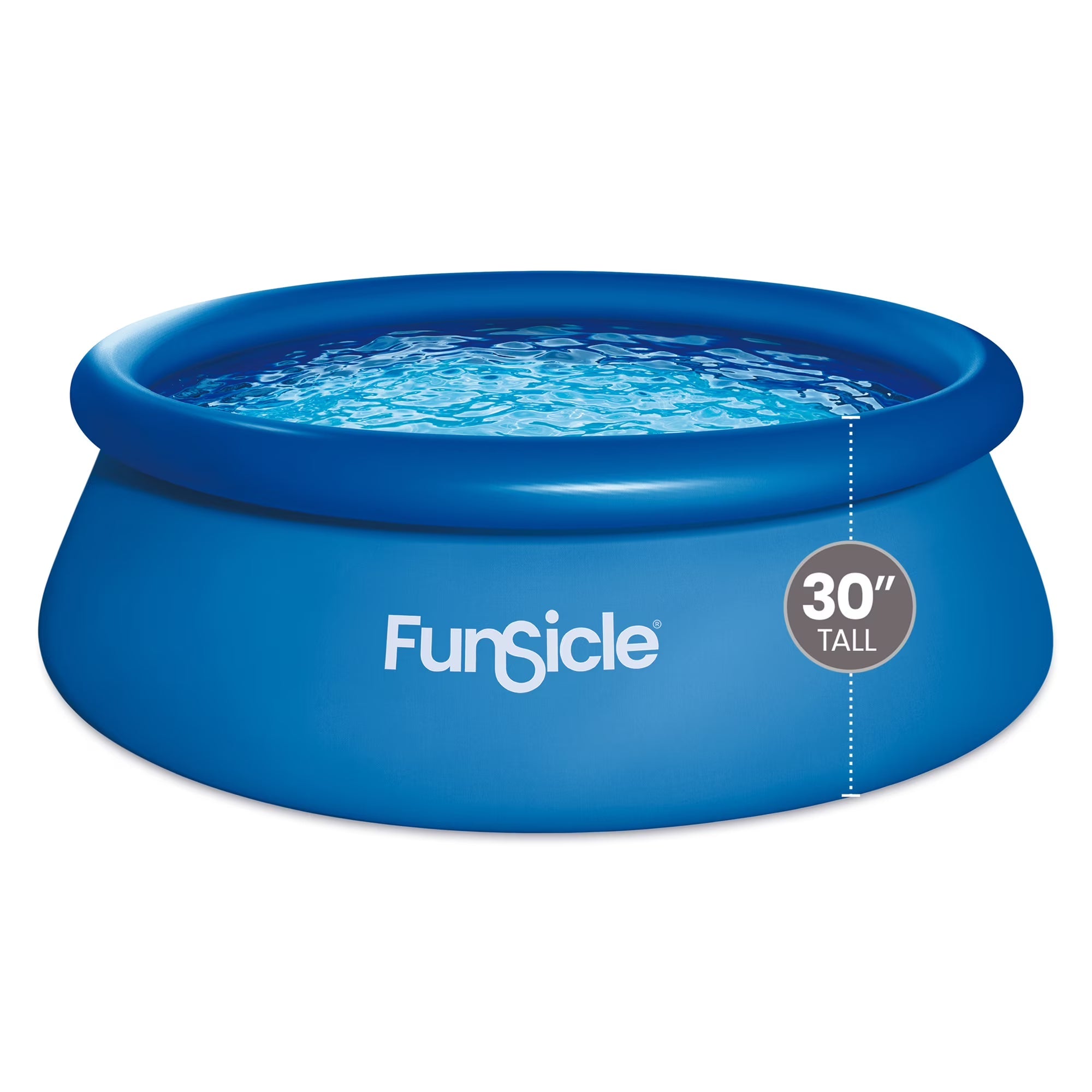 Funsicle Above Ground Swimming Pool, Round, 8 ft x 30 in – Age 6+