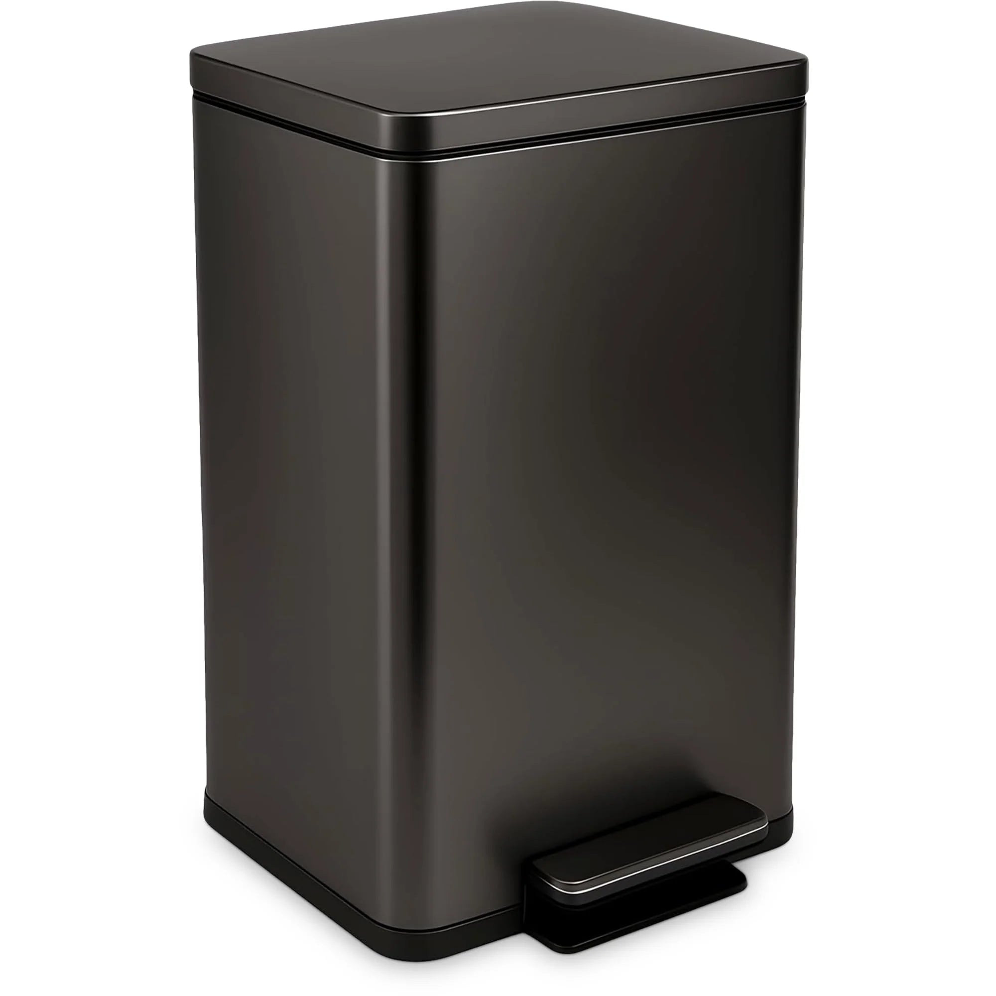 13.2 Gallon Stainless Steel Step Kitchen Trash Can With Odor Control