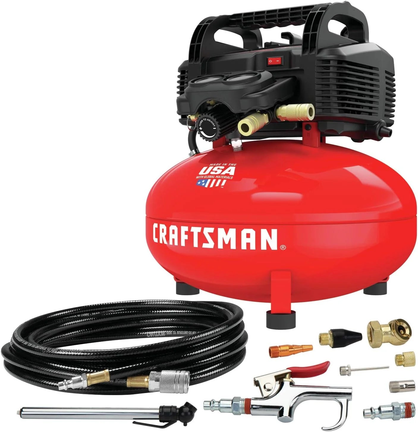 6 Gallon Oil-Free Pancake Air Compressor Kit – 150 PSI