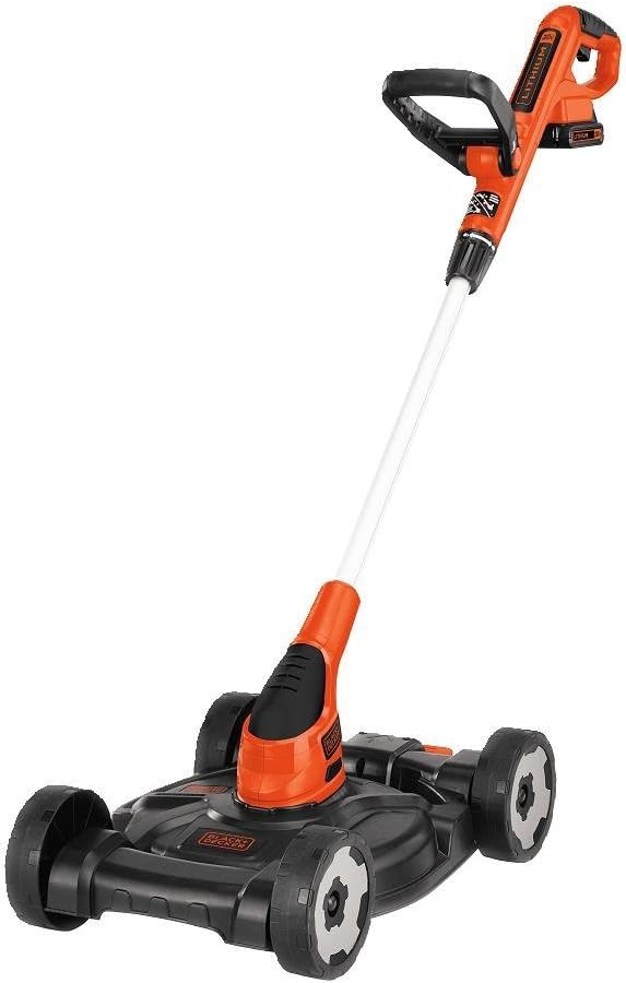 BLACK+DECKER Cordless 3-in-1 String Trimmer, Lawn Mower And Edger, 12-Inch, 20V – MTC220