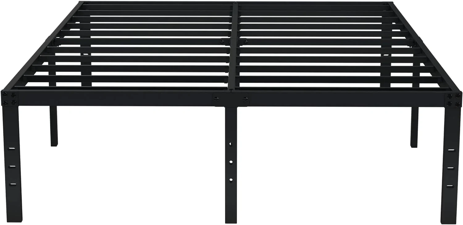 EMODA Queen 18 Inch Heavy Duty Metal Platform Bed Frame – No Box Spring Needed