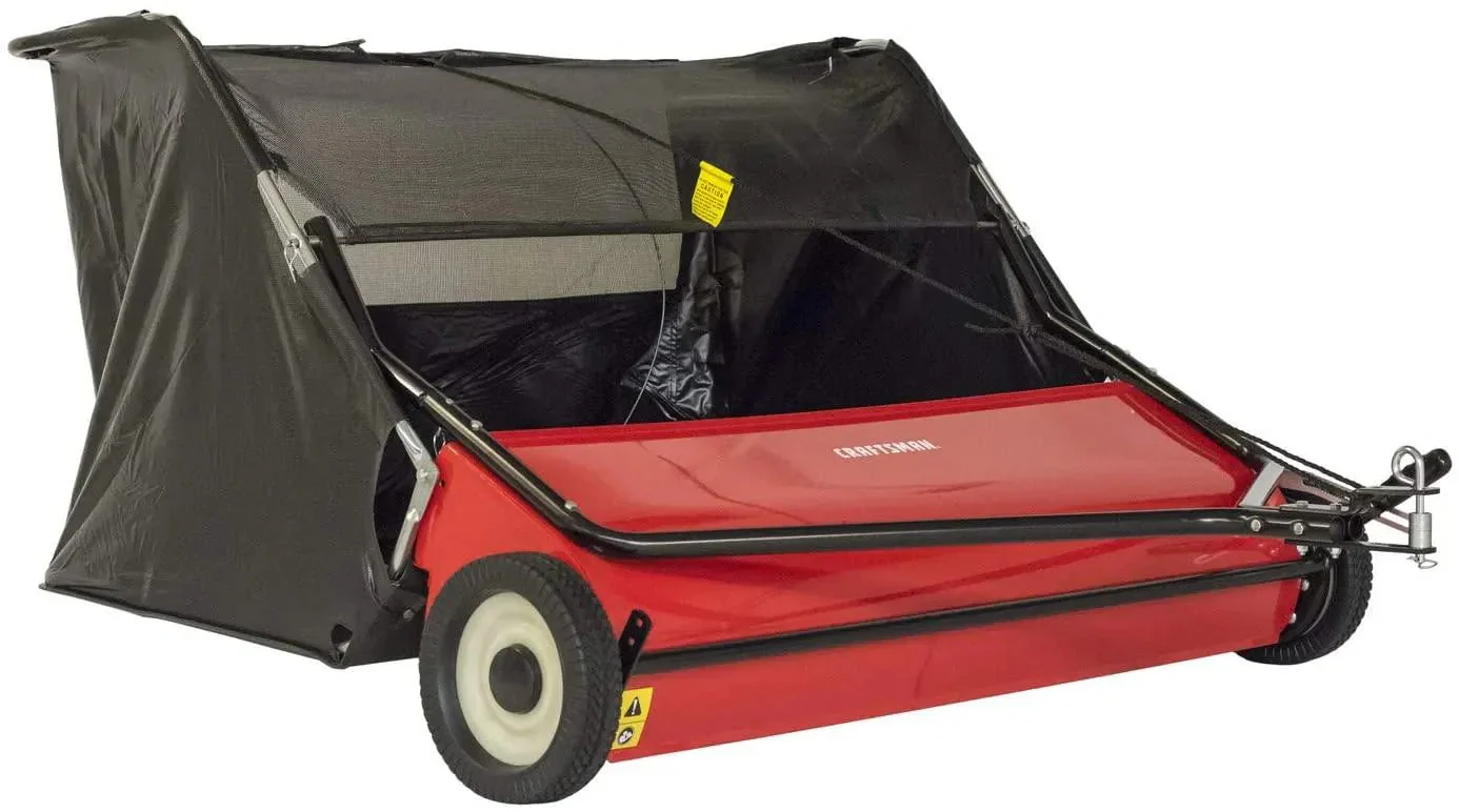 CRAFTSMAN 52 in Tow Lawn Sweeper, Black – CMXGZBF7124546
