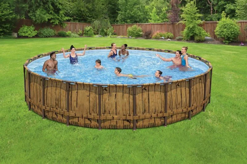 Round Above Ground Pool Set – 22′ x 52in