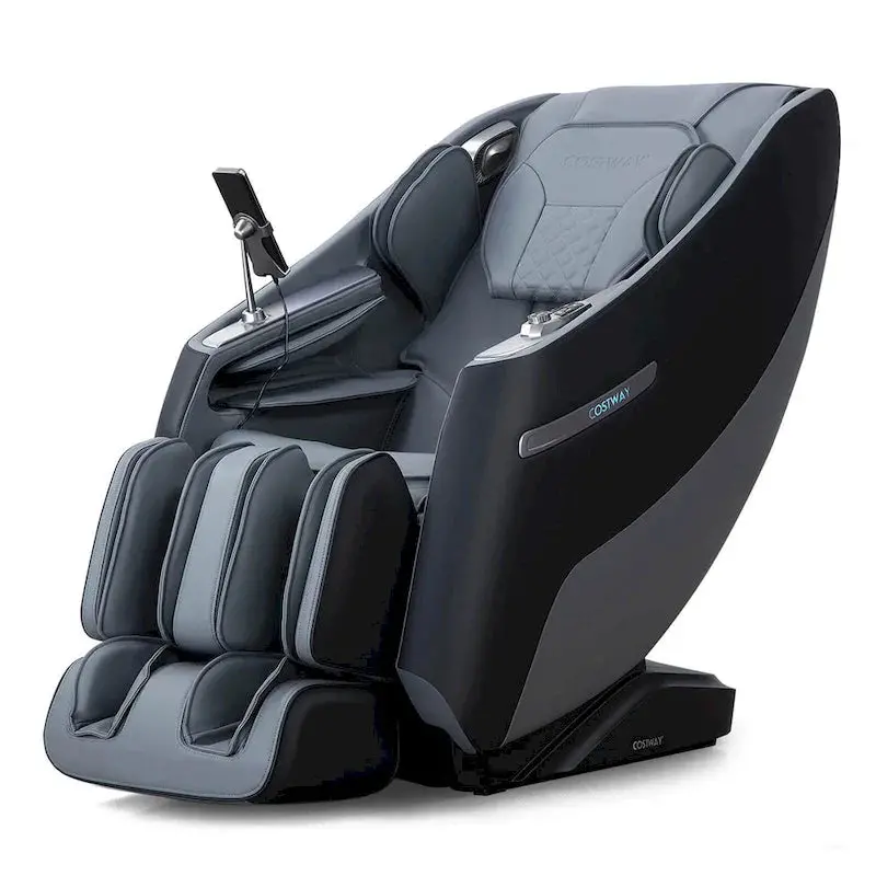 Costway Full-Body SL-Track Zero Gravity Massage Chair – Black + Grey/White + Grey