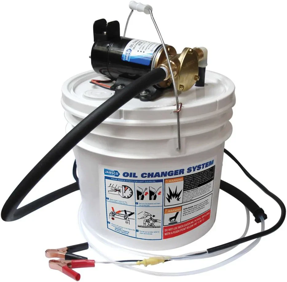 Jabsco Marine Porta Quick Oil Changer 3.5 Gallon 12-Volt White – 17800-2000