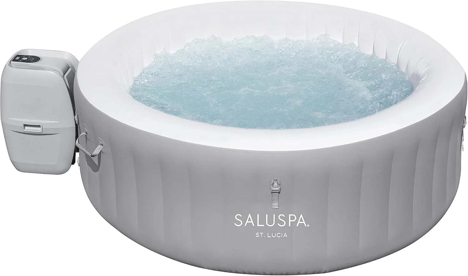 Bestway SaluSpa Miami Inflatable Hot Tub Spa, 71 x 26 in, 2-4 Person, Black – 60104E