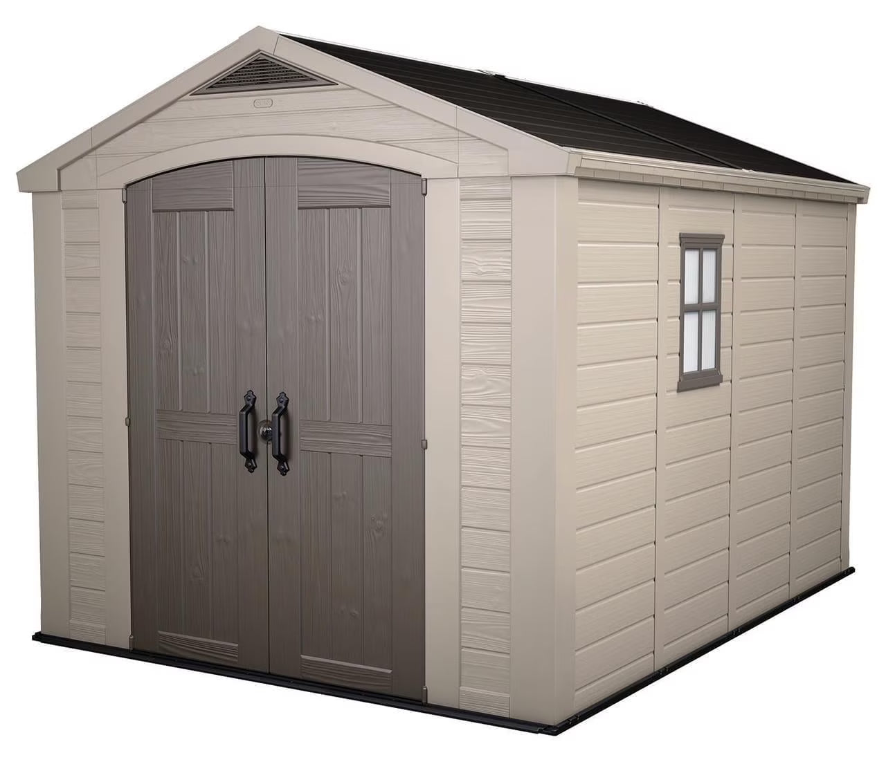 Keter Resin Outdoor Storage Shed, Taupe, 8 x 11 Foot – Factor