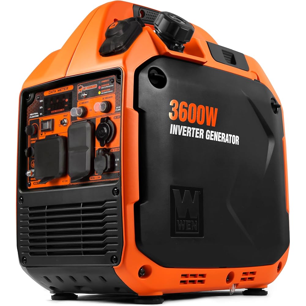 WEN 3600-Watt Dual Fuel RV-Ready Portable Inverter Generator – DF360iX