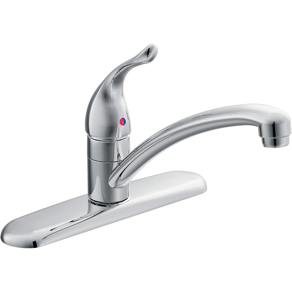 Moen Chateau Chrome One-Handle Low-Arc Kitchen Faucet – 7425