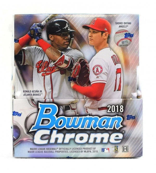 2018 Bowman Chrome Baseball Sealed Hobby Box