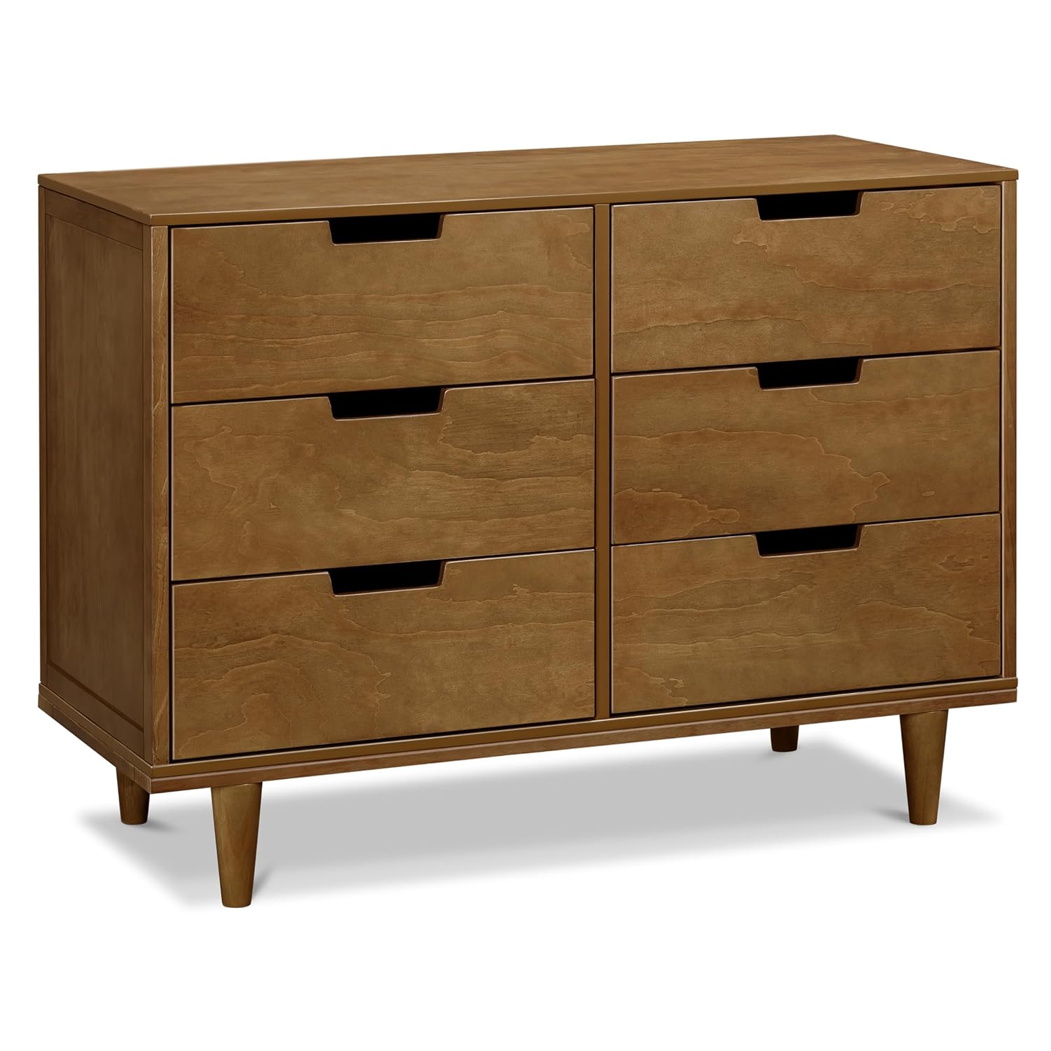 DaVinci 6-Drawer Solid Wood Nursery Dresser, Walnut – Marley