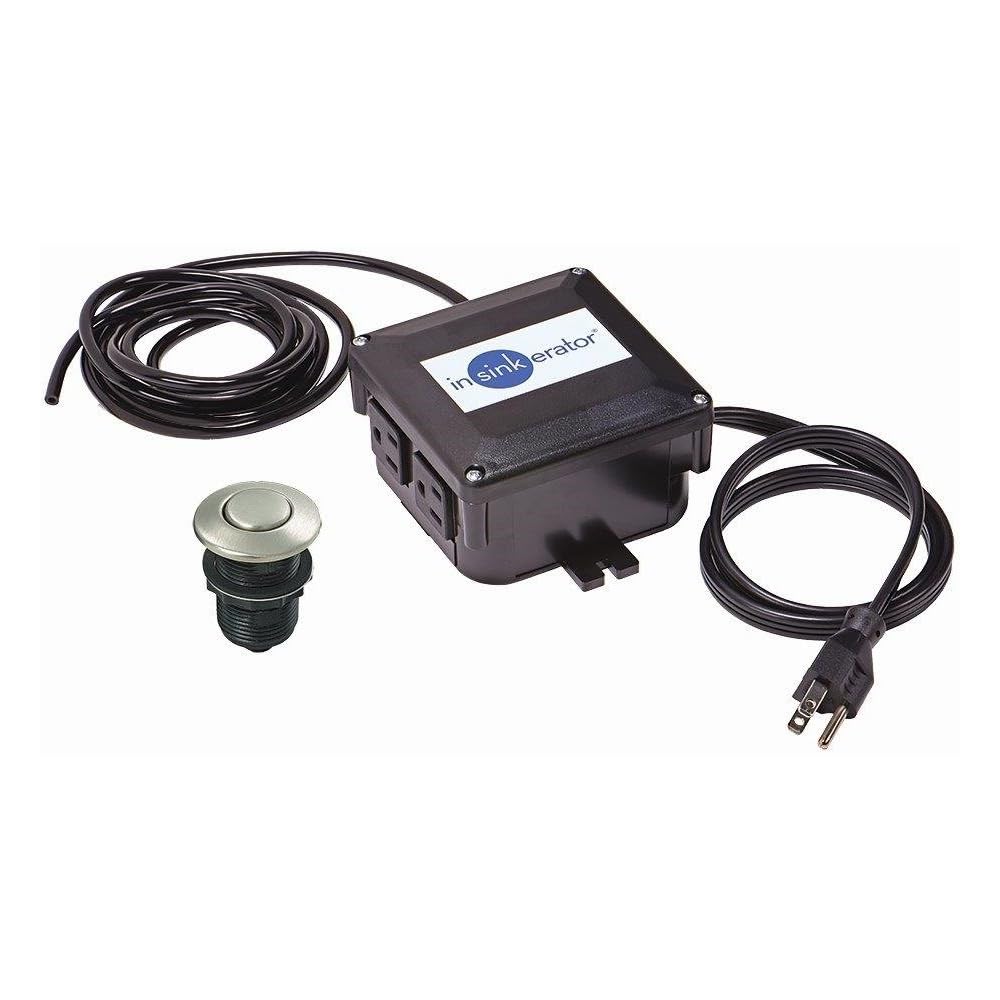 InSinkErator Garbage Disposal Air Switch Kit – Satin Nickel