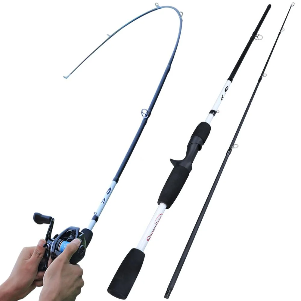Sougayilang Carbon Fiber Spinning Casting Fishing Rod – 2-Section, 3-Section