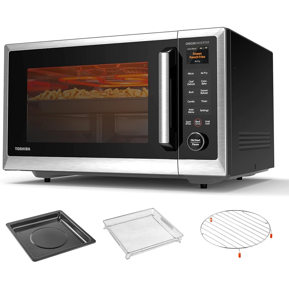 Toshiba Countertop Microwave Oven With Air Fryer, 1.3 Cu. Ft. 1100W – P05
