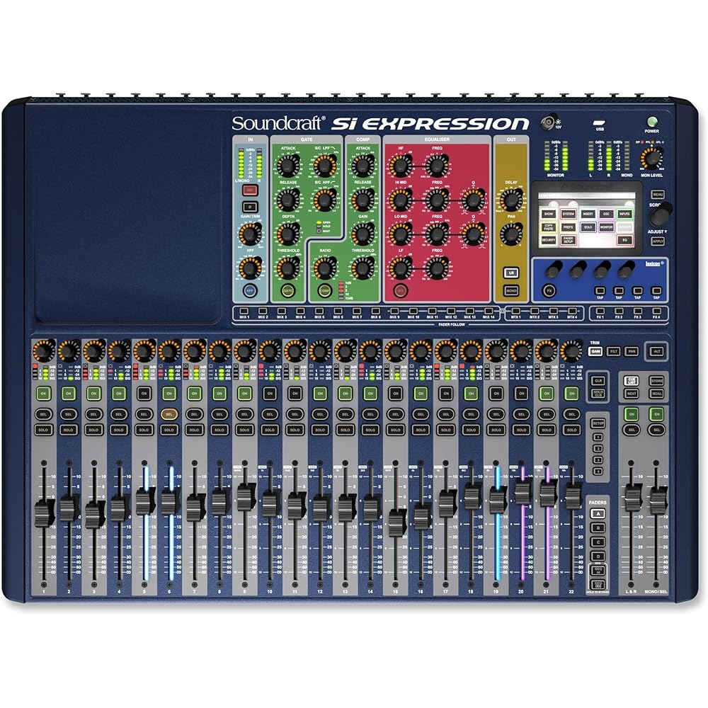 Soundcraft Digital Live Audio Mixer Console, 24-Channel – Si Expression 2