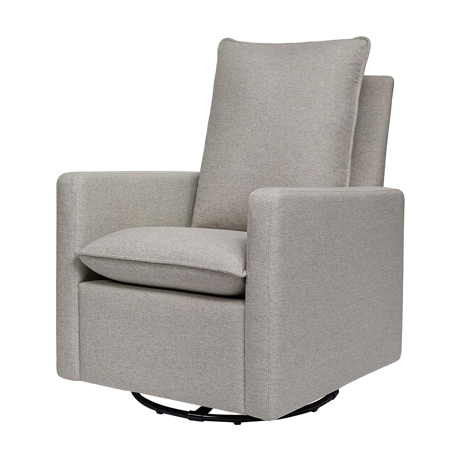 Babyletto Cali Pillowback Swivel Glider – Performance Grey Eco-Weave