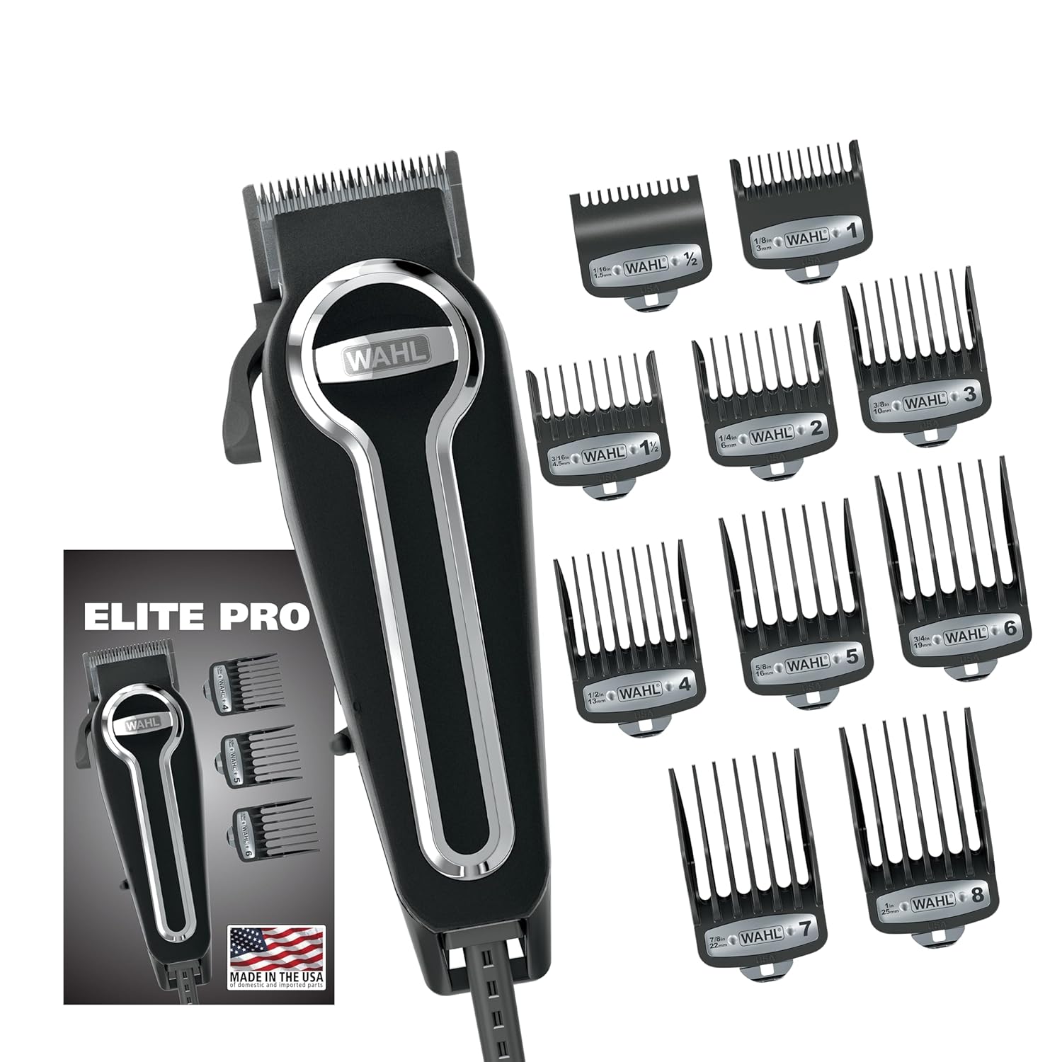 Wahl Elite Pro Corded Home Haircut And Grooming Kit For Men – 79602M