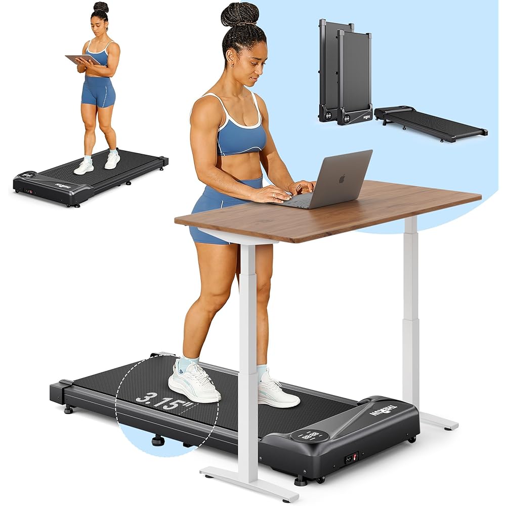 THERUN Under Desk Walking Pad Portable Mini Treadmill – 2.5HP