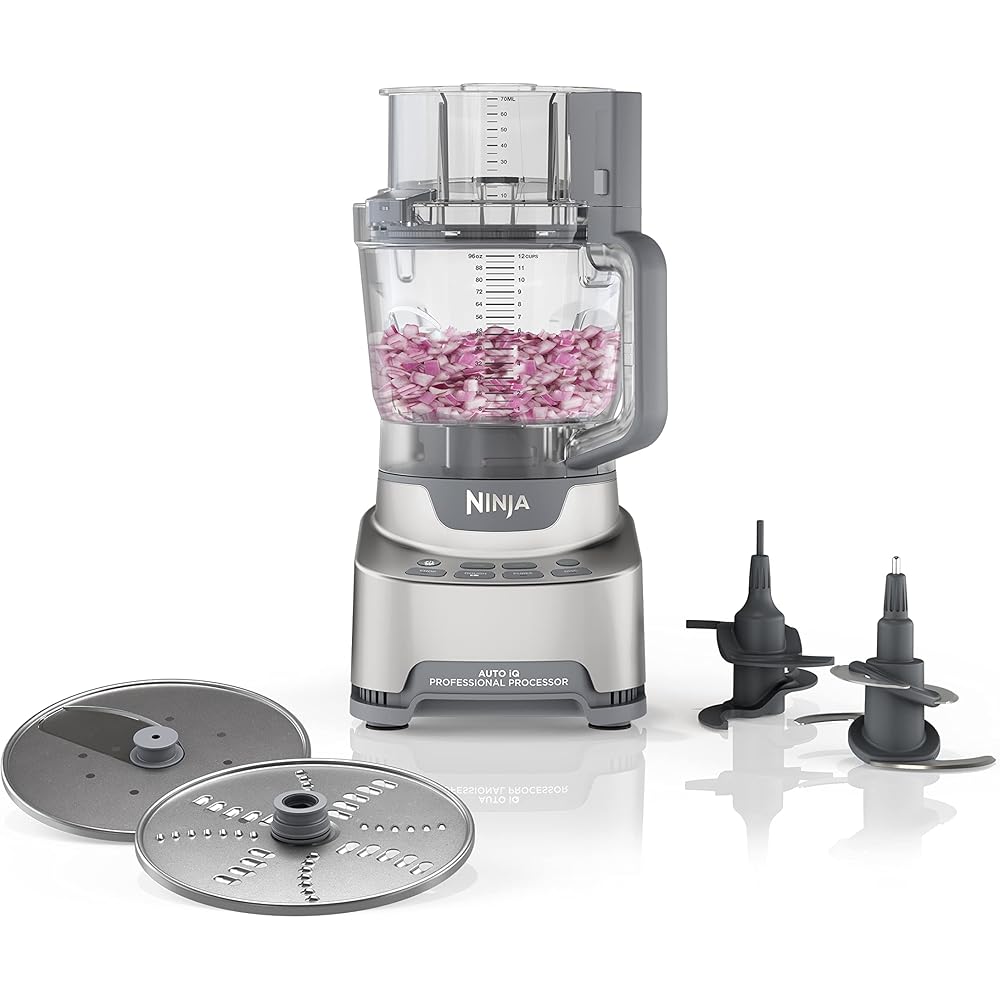 Ninja Professional XL 12-Cup Food Processor, 1200 Peak-Watts, Silver – NF701