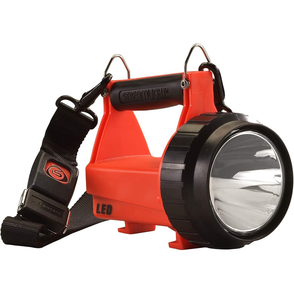 Streamlight Fire Vulcan 180-Lumen LED Flashlight With AC/DC Charger, Orange – 44450