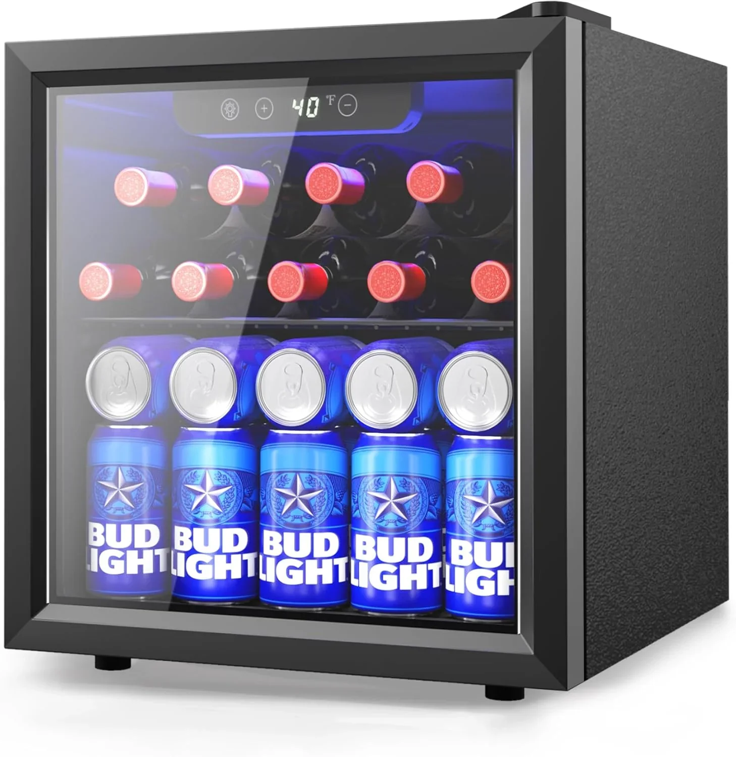 Icyglee Beverage Refrigerator 3.2 Cubic Feet 126 Can Silver – BR-110-IG-02X