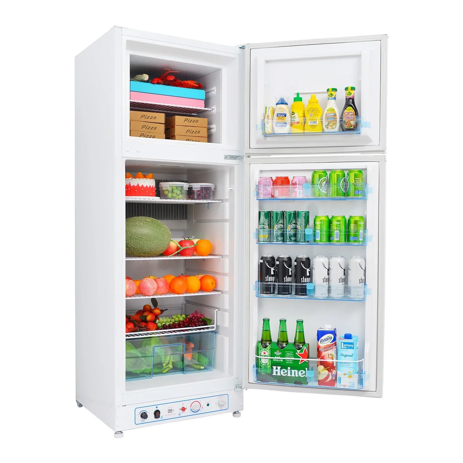 Smad Propane Refrigerator With Freezer, 9.4 Cu Ft, 64 in H, AC 110V – XCD275