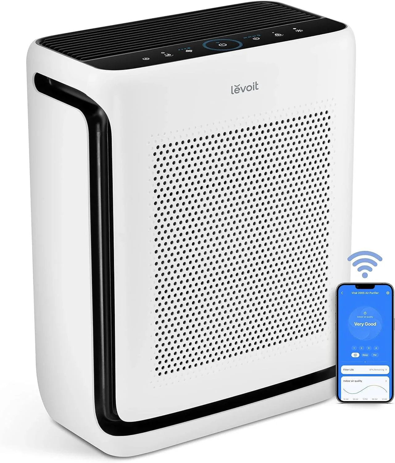 LEVOIT Air Purifier, 1800 Square Feet, White – Vital 200S-P
