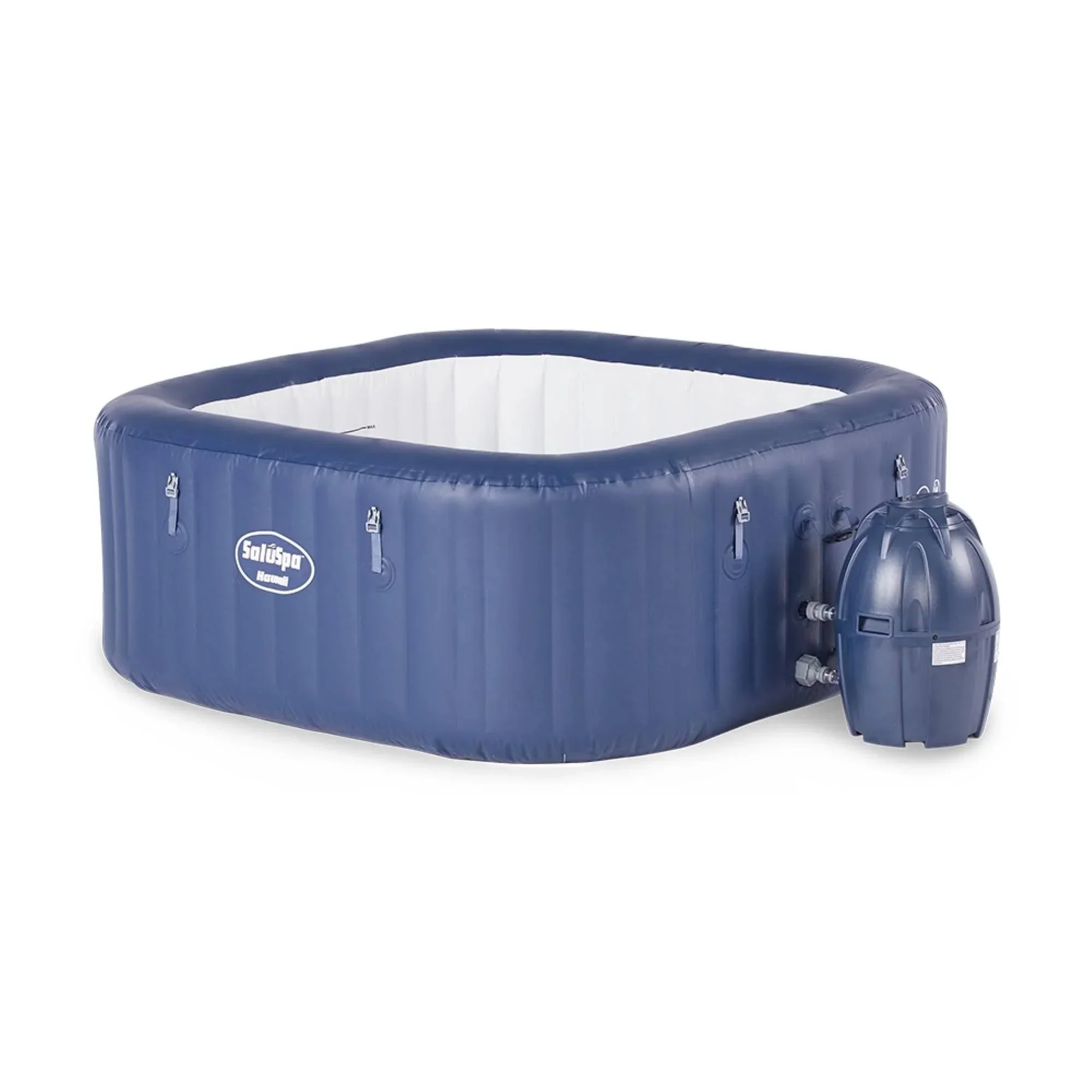 SaluSpa Hawaii AirJet 6 Person Inflatable Tub Spa With Pump, Blue – 60022e