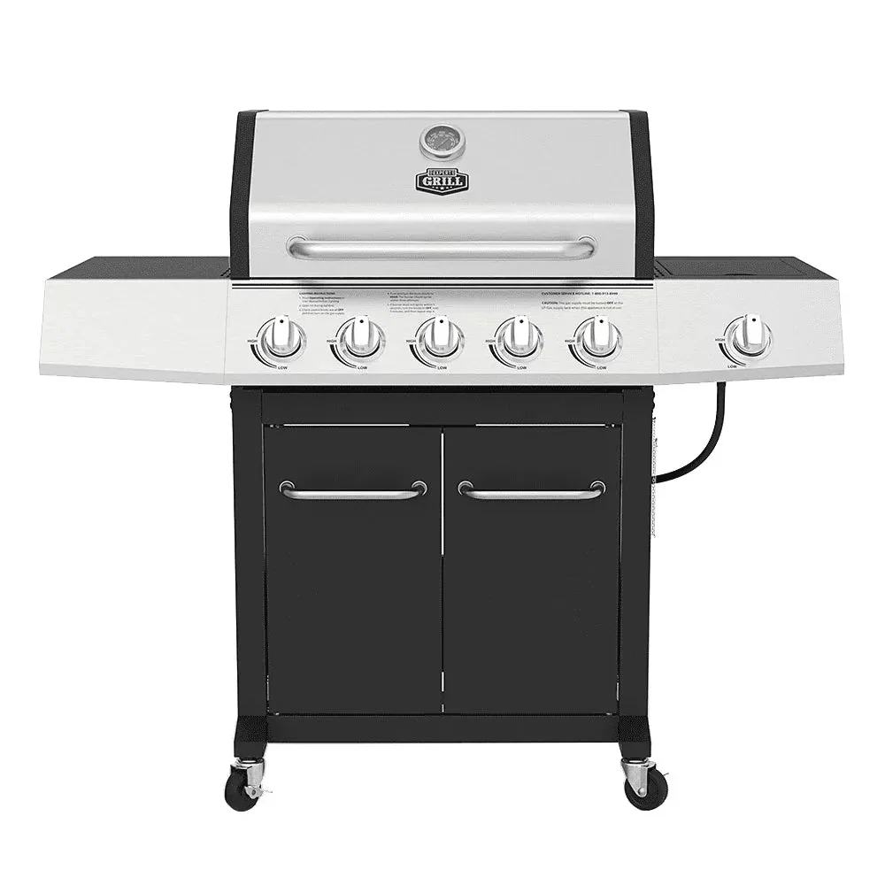 Expert Grill 5-Burner Propane Gas Grill With Side Burner – 720-0968C